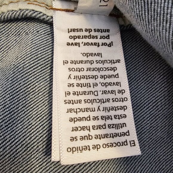 Time and Tru Classic Blue Denim Jacket Plus Size XXXL (22) - Picture 5 of 7